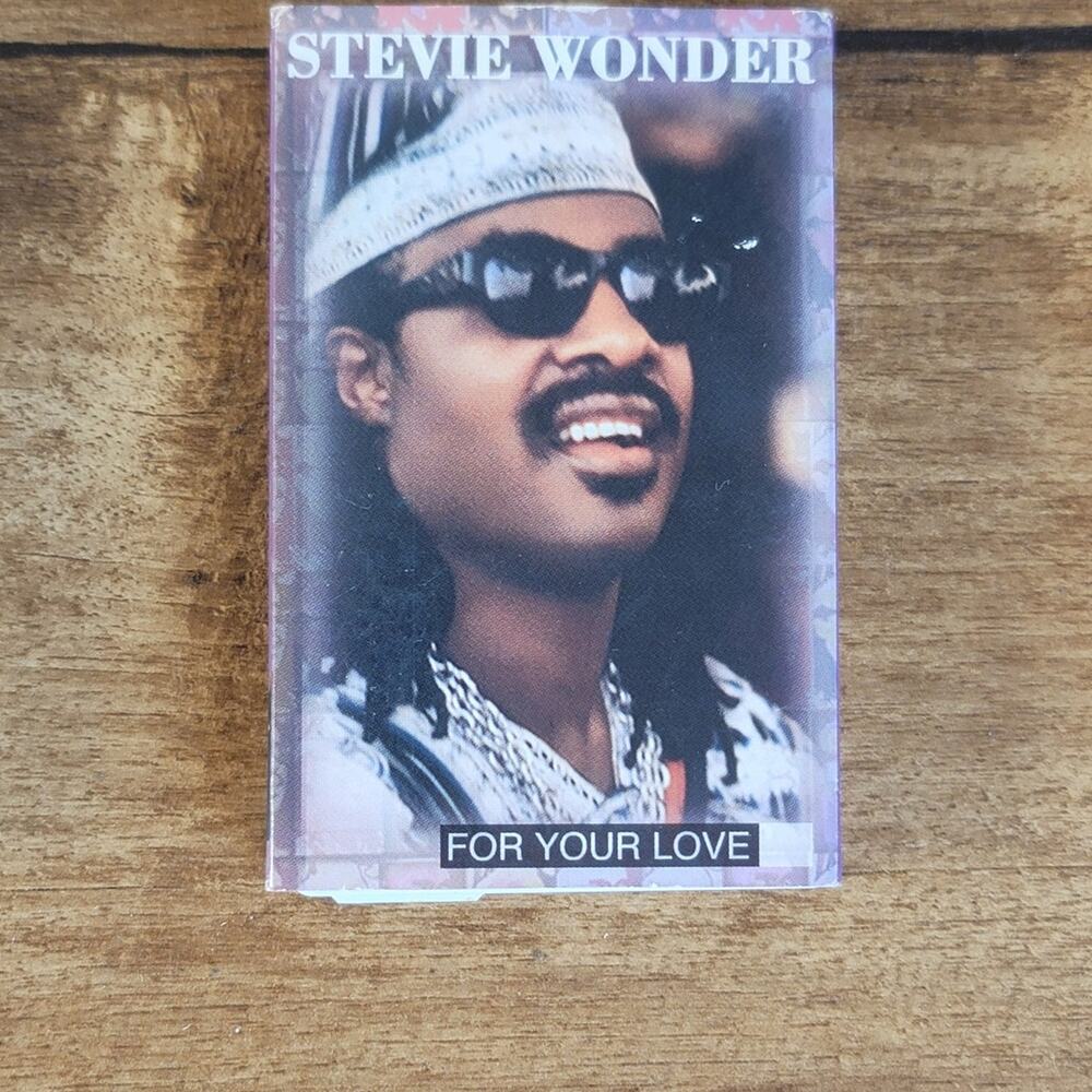 Vtg 1993 Stevie Wonder FOR YOUR LOVE Cassette Single Tape